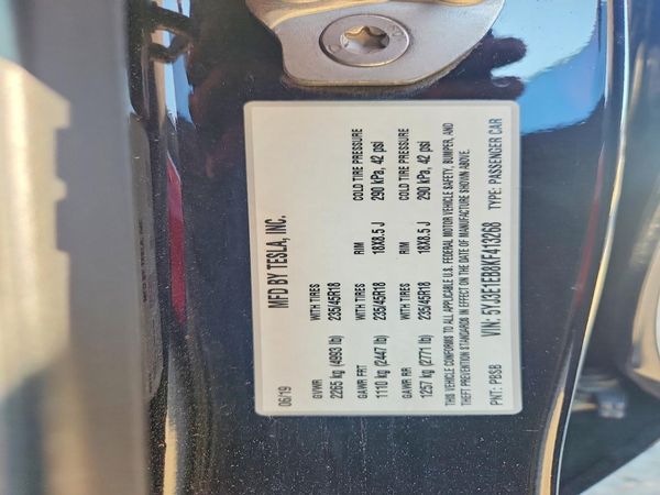 2019 TESLA MODEL 3