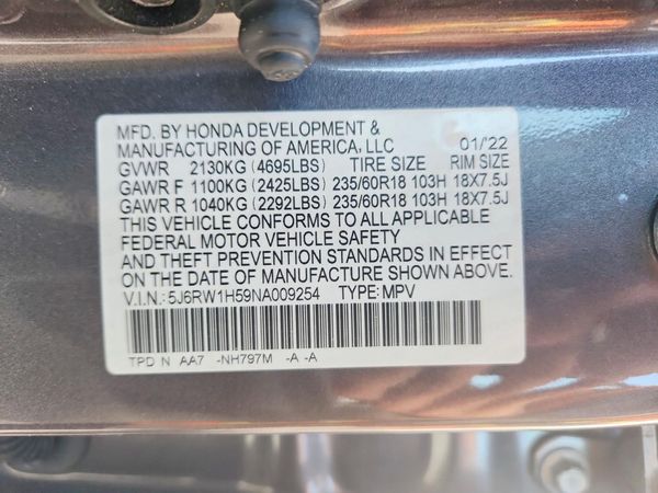 2022 HONDA CR-V