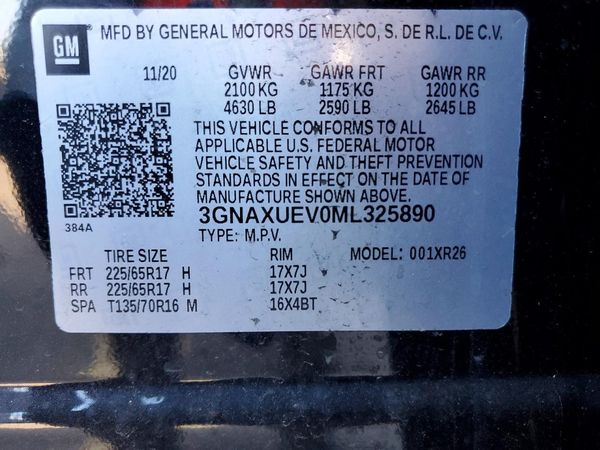 2021 CHEVROLET EQUINOX LT (1LT)
