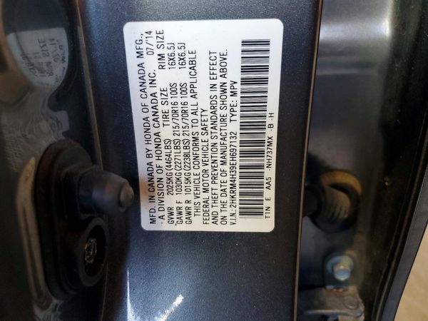 2014 HONDA CRV LX — VINS