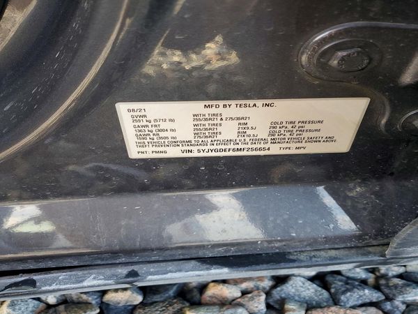 2021 TESLA MODEL Y