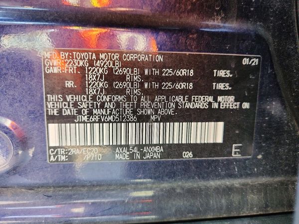 2021 TOYOTA RAV4 XSE HV