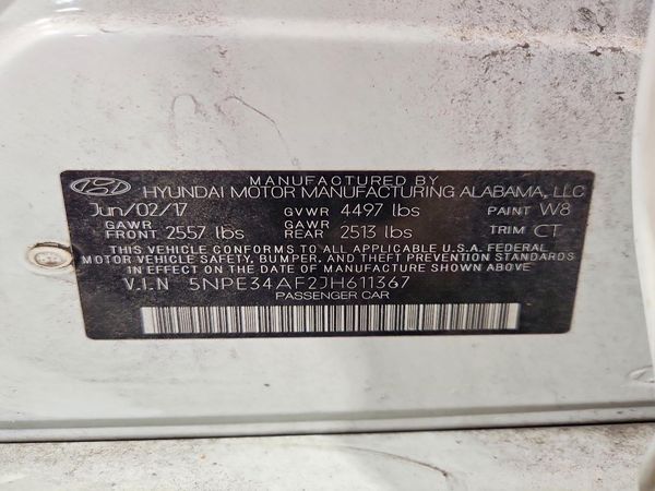 2018 HYUNDAI SONATA