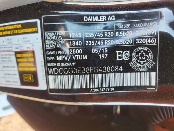 2015 MERCEDES-BENZ GLK-CLASS GLK250 BLUETEC 4-MATIC