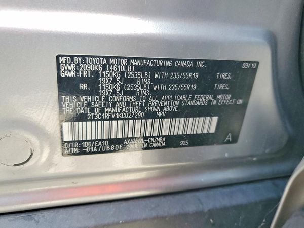 2019 TOYOTA RAV4 XLE Premium
