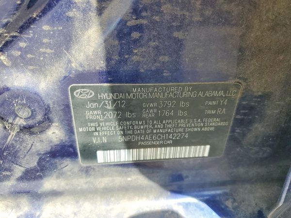2012 HYUNDAI ELANTRA GLS(Middle grade)