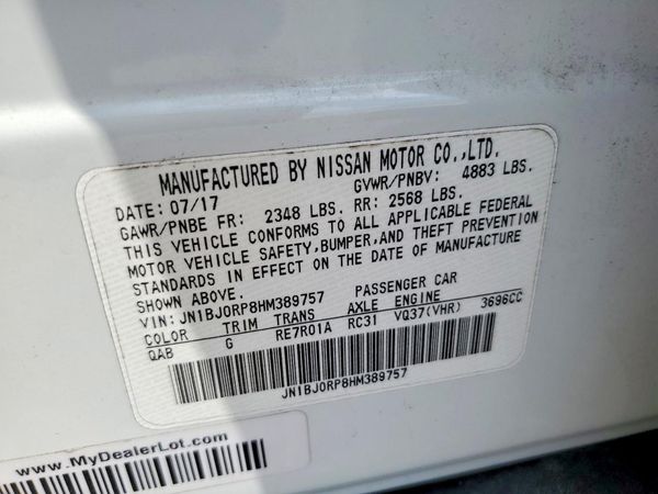 2017 INFINITI QX50