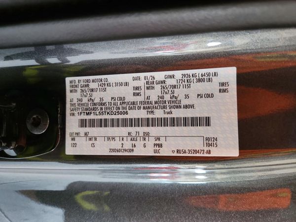 2026 FORD F150