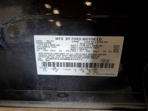 2021 FORD EDGE