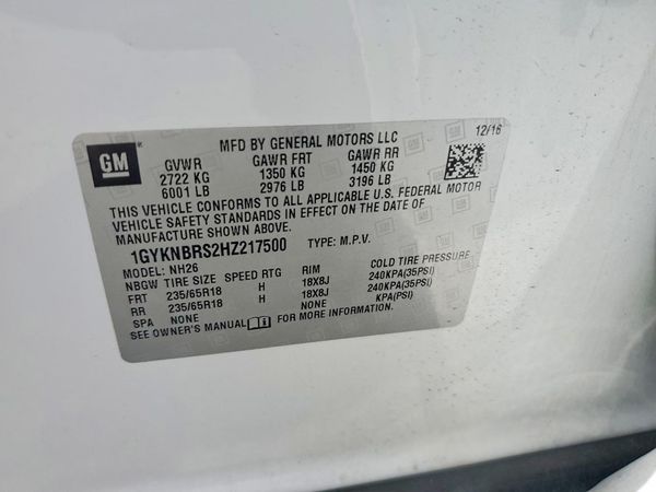2017 CADILLAC XT5 Luxury