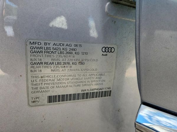 2016 AUDI Q5 quattro Premium Plus