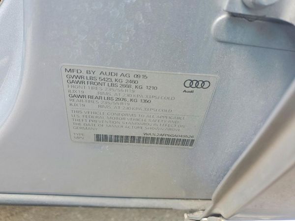 2016 AUDI Q5 quattro Premium Plus