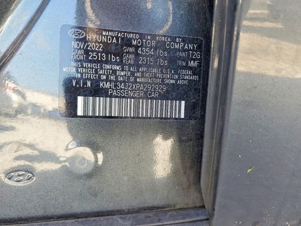 2023 HYUNDAI SONATA Limited — VINS