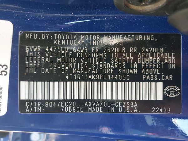 2023 TOYOTA CAMRY SE