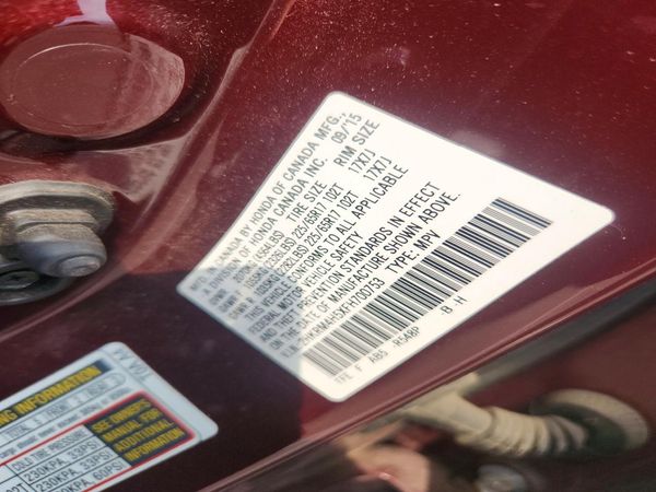 2015 HONDA CRV EX — VINS