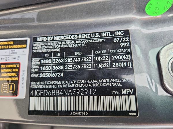 2022 MERCEDES-BENZ GLE COUPE AMG GLE53 4MATIC+