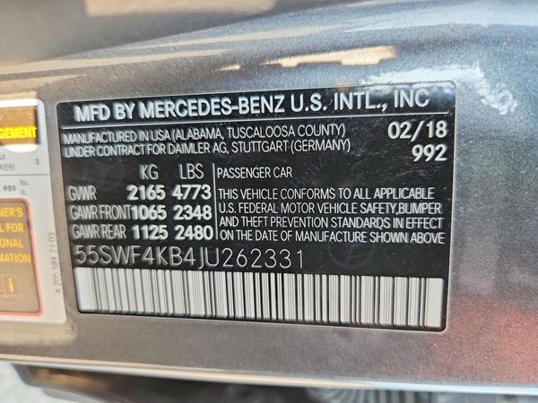 2018 MERCEDES-BENZ C C300-4M
