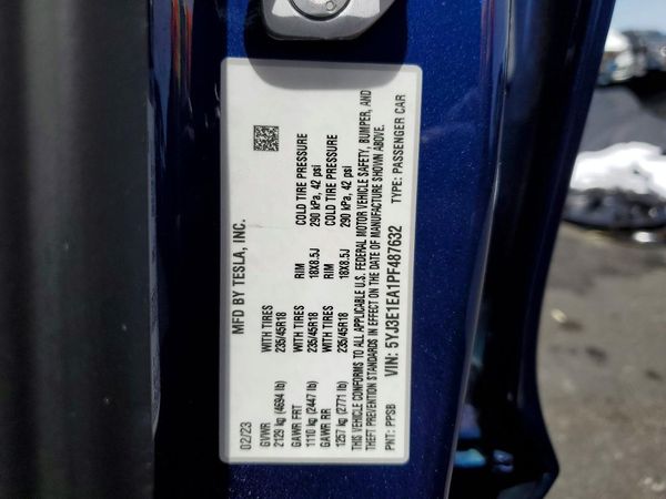 2023 TESLA MODEL 3