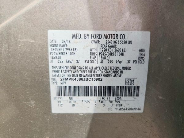 2018 FORD EDGE SEL