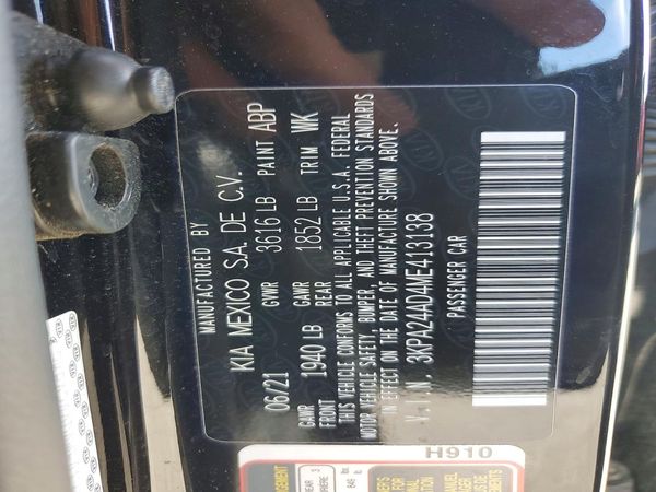 2021 KIA RIO LX, S
