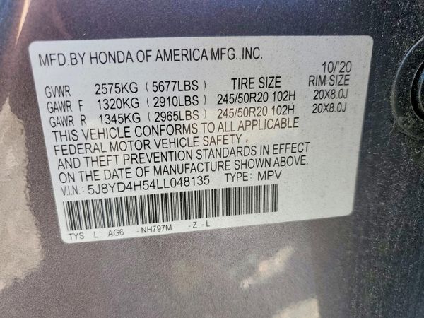 2020 ACURA MDX