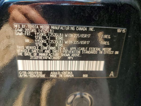 2015 TOYOTA RAV4 LE (X Grade)