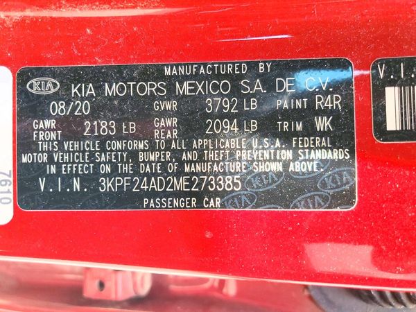 2021 KIA FORTE