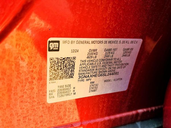 2025 CHEVROLET EQUINOX 1LT — VINS