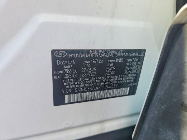 2020 HYUNDAI SANTA FE SEL