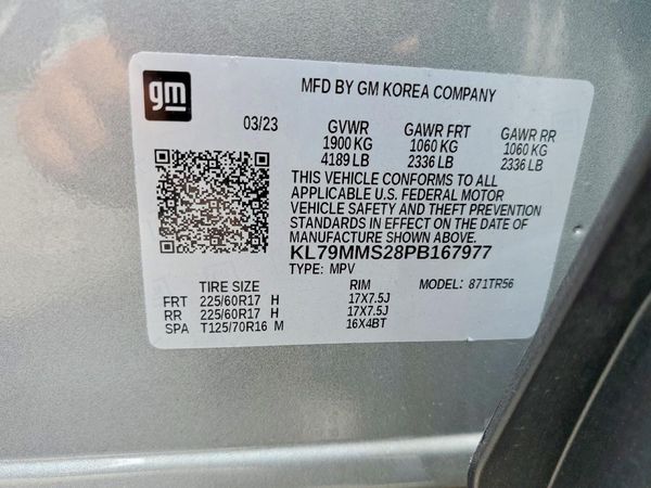 2023 CHEVROLET TRAILBLAZE LS — VINS