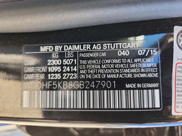 2016 MERCEDES-BENZ E E350