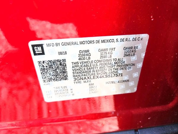 2019 CHEVROLET EQUINOX LT (2LT)