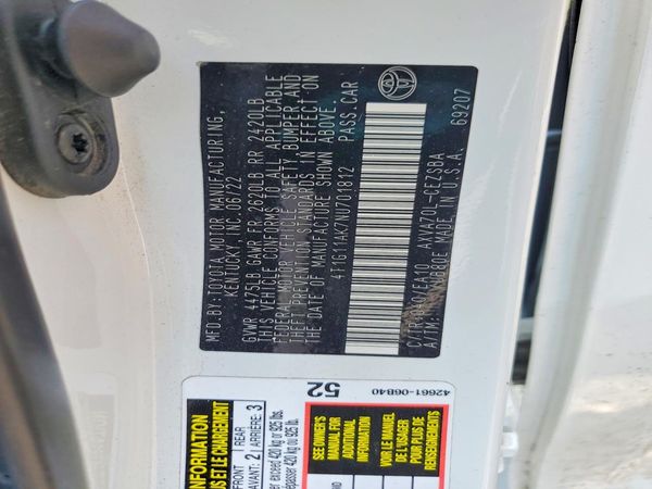 2022 TOYOTA CAMRY