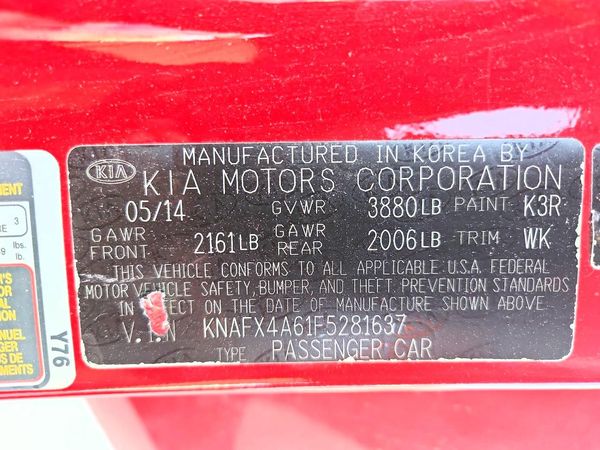2015 KIA FORTE