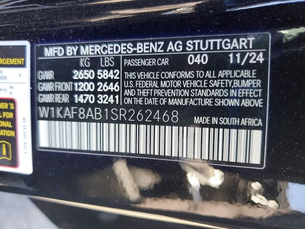 2025 MERCEDES-BENZ C
