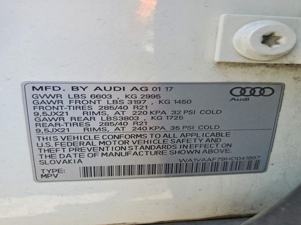 2017 AUDI Q7 quattro Prestige