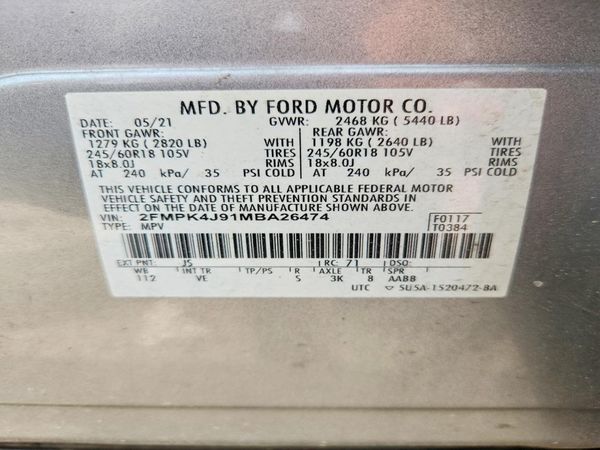 2021 FORD EDGE SEL