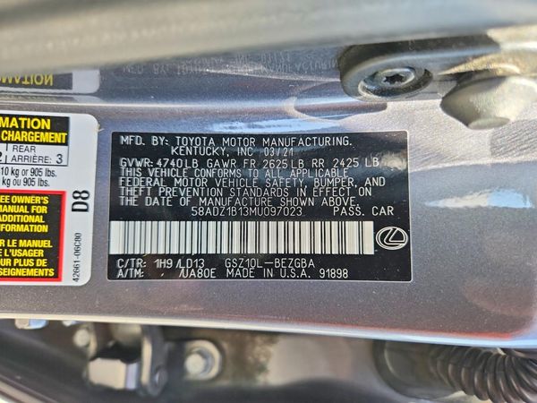 2021 LEXUS ES 350 Premium
