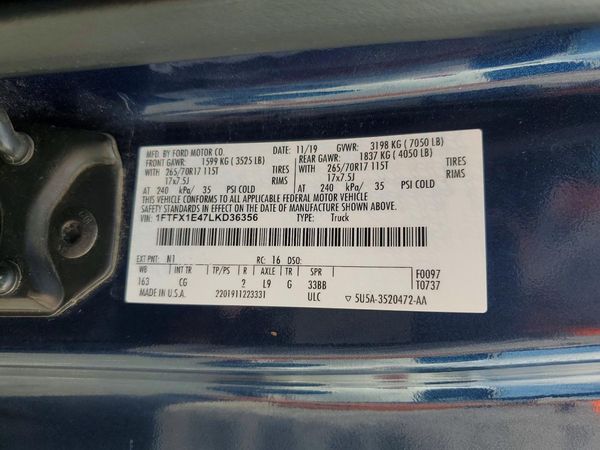 2020 FORD F150