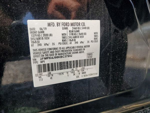 2019 FORD EDGE SEL