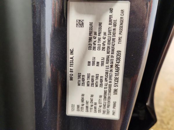 2023 TESLA MODEL 3