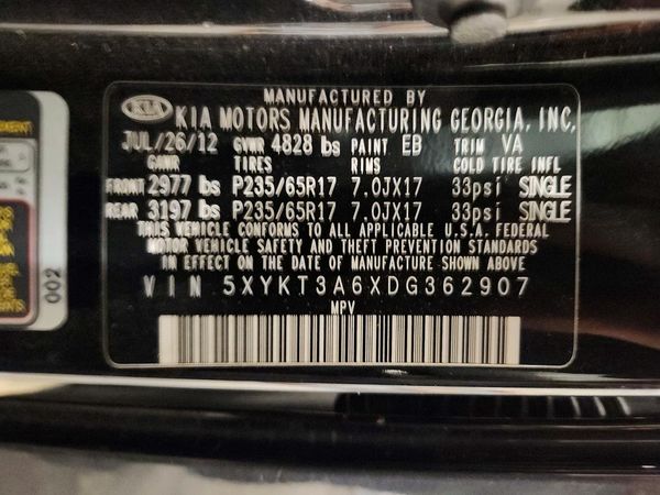 2013 KIA SORENTO Base / LX