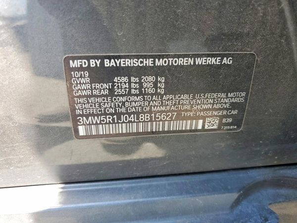 2020 BMW 330I NA