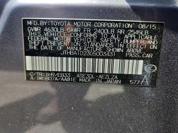2016 LEXUS IS 200t