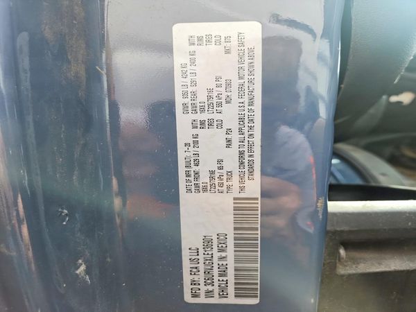 2020 RAM PROMASTER 3500 VF