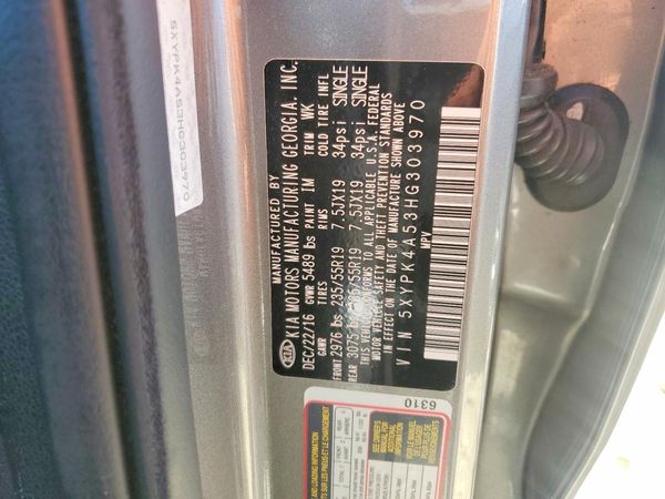 2017 KIA SORENTO SX, SX Limited