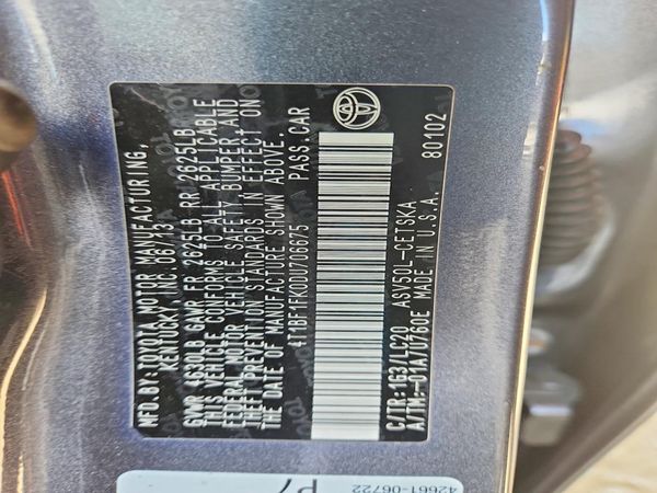 2013 TOYOTA CAMRY