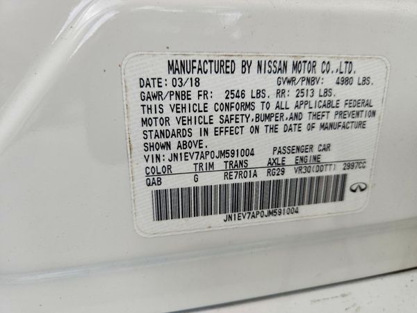 2018 INFINITI Q50