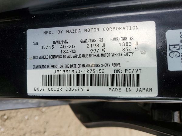 2015 MAZDA 3 Grand Touring/GT