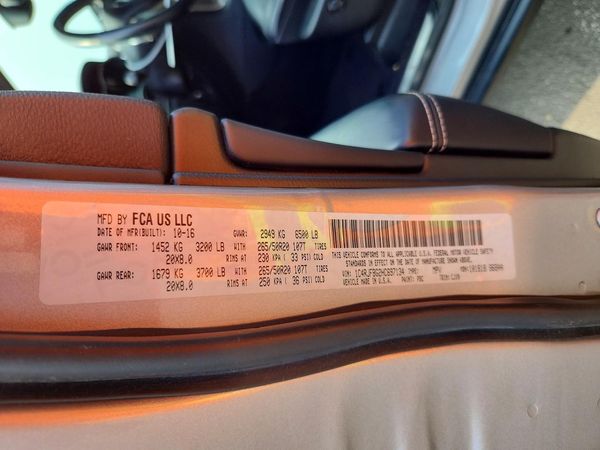2017 JEEP GRAND CHEROKEE LIMITED 4X4